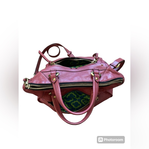 orYANY Pebble Leather Crossbody/ Handbag Satchel with Braiding detail - Picture 8 of 12